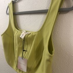 Women’s Happily Grey crop top in Large 