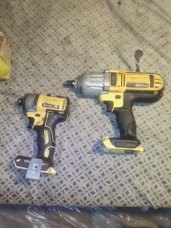 DeWalt impact drill and winch set used price for both but can be negotiable