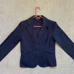 Briggs New York Navy Blue Women's Blazer Size 6 Petite