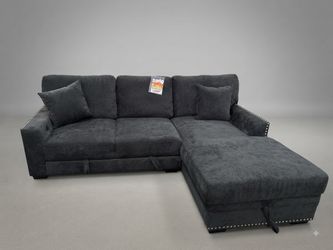 Brad new Black selectional Sofa