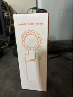 Huinechno Hand held personal fan white