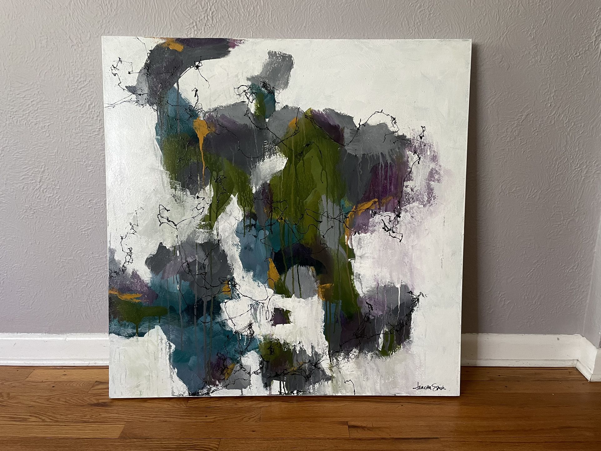 Original Large Abstract Acrylic Painting 