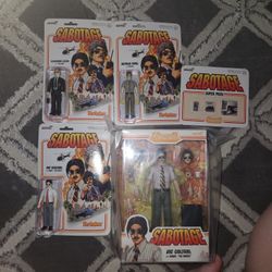 BEASTIE BOYS SABOTAGE COMPLETE SET ALL 3 FIGURES SUPER7 ALL BRAND NEW