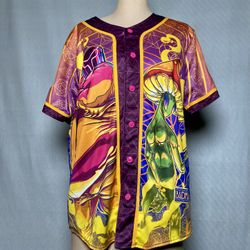 Rare Reversible Ganja White Night & LSDream Baseball Jersey   