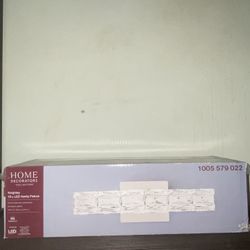 Keighley 18 in. Integrated LED Chrome Bathroom Vanity Light Fixture with Crystal Shade