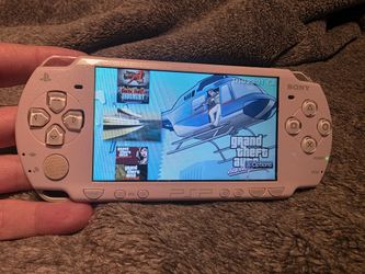Playstation Psp 2000 Lavendar purple Mod--ded Video Game Console