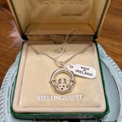 Beautiful!!! Sterling Silver Necklace /Made In IRELAND