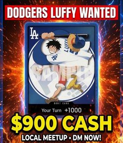 BUYING LUFFY DODGERS CARD 900