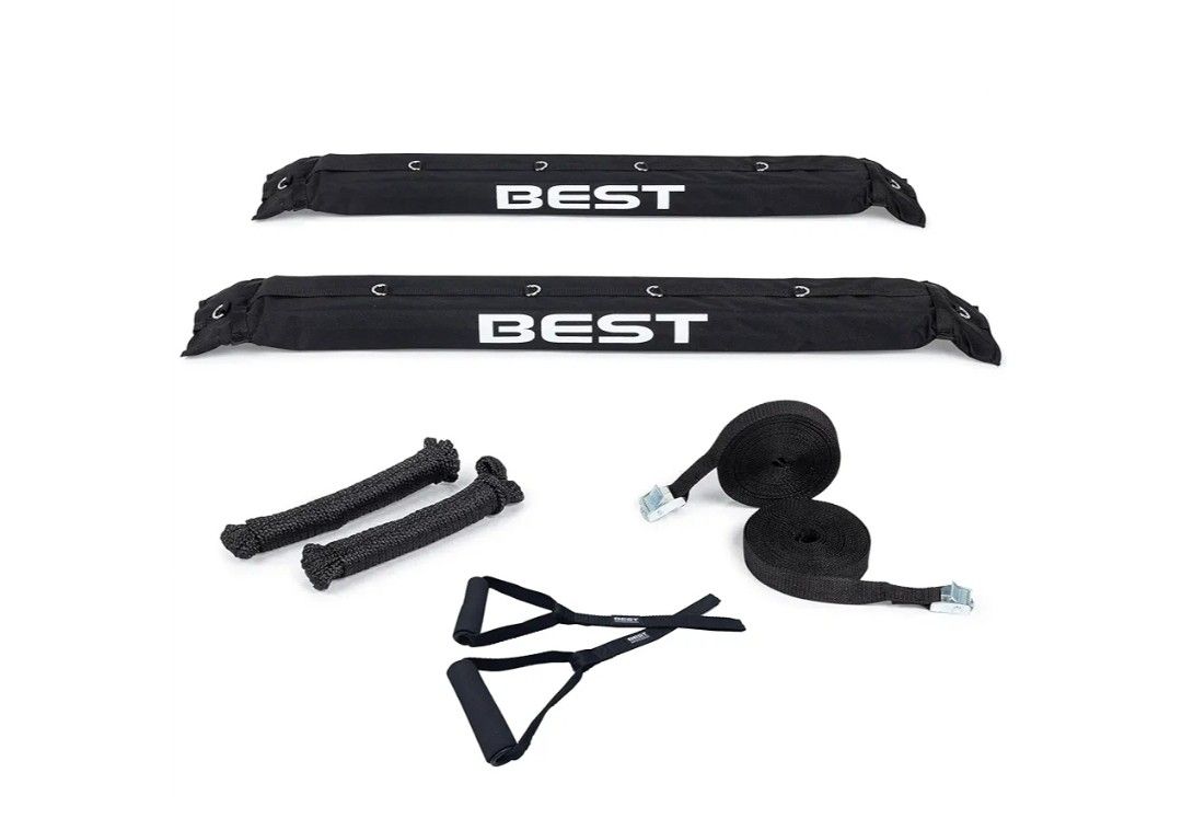 Best Marine and Outdoors Soft Roof Rack Pads for Cars Without Crossbars, Premium Kayak Roof Racks for Canoes, SUP Paddle Boards & Surfboards