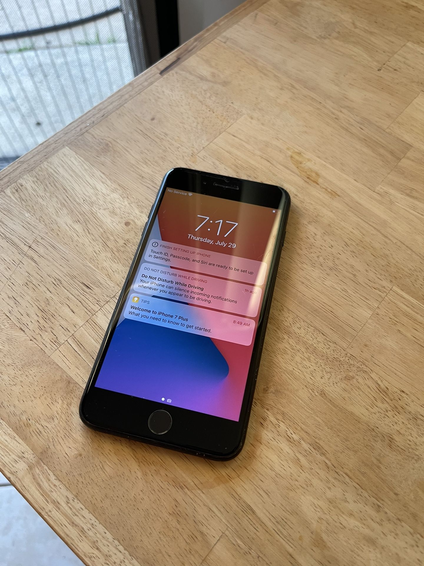 Unlocked black iPone 7 Plus