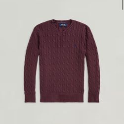Polo Ralph Lauren Cable Knit Crewneck Sweater Boys XL (18-20)