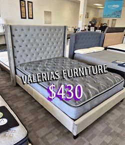 New queen bed with mattress