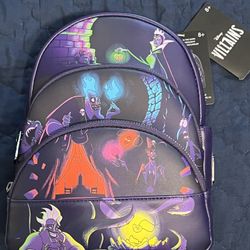Loungefly Disney Villains Triple Pocket Backpack 