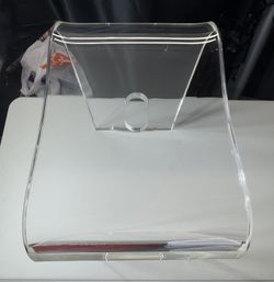 Acrylic Shower Bench Stool, Clear Bath Chair Seat, U-Shaped Modern Clear Transport Stool