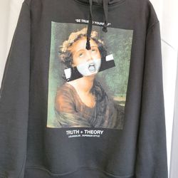 Truth + Theory 'Be True To Yourself' Black Hoodie