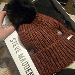 BRAND NEW WITH TAGS STEVE MADDEN BEANIE AN LONG SOFT SCARF NEVER USED SEE ALL PIC