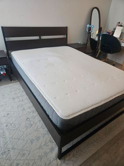 Queen Mattress and Ikea bedframe