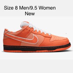 Nike SB Dunk Low Concepts Orange Lobster, 8.0 Men/9.5 Women/ New