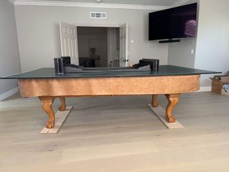 Pool table with Ping Pong Top