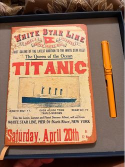 Titanic The Artifact Exhibition Journal and Pen Set