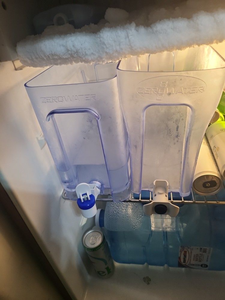 2. Zero water dispensers. Work great