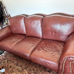 Brown Leather Couches | Sofa, Love Seat, Chair