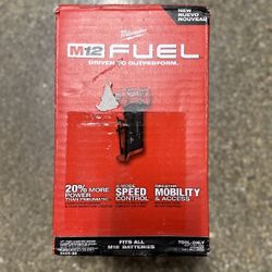Milwaukee M12 FUEL 12V Lithium-Ion Brushless Cordless 1/4 in. Right Angle Die Grinder (Tool-Only)(M: 2485-20)