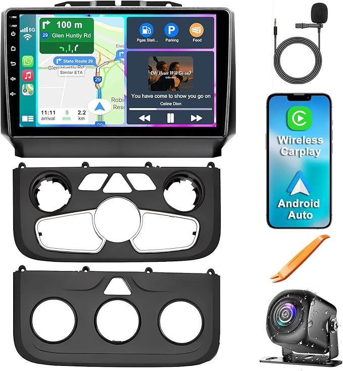 4G+64G Android 13 Car Radio for Dodge 2013-2018 RAM 1500/2500/3500(Manual & Auto AC)