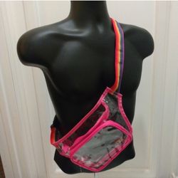 Pink Clear Vinyl Y2K Rainbow  T-Mobile Fanny Pack 