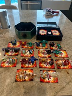 Huge Bakugan Battle Brawlers Collection Lot w/ Rare Holo Cards, Figures, Tins & Gate Cards