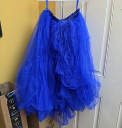 Royal Blue Tulle Petticoat Skirt - Layered Long Underskirt