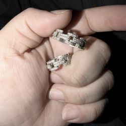 moissanite silver rings 