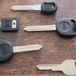 GM Blank Keys Chevrolet, GMC & Buick