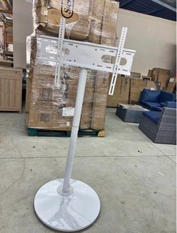 Floor TV Stand with Wheels Sintered Stone Television Stands for 32 40 45 50 55 60 65 68 75 inch TVs，