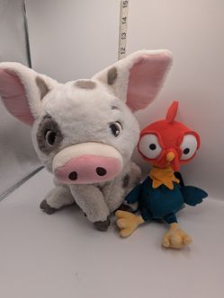 Disney Moana Pua & Heihei Plush Bundle Stuffed Animals