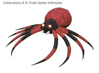 8ft. Halloween Prelit Spider Inflatable ( NEW )