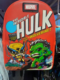 Incredible hulk and wolverine mini backpack