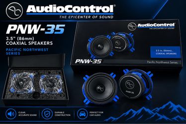 AudioControl PNW-35 3.5" Coaxial Speakers (NEW, Pair)
