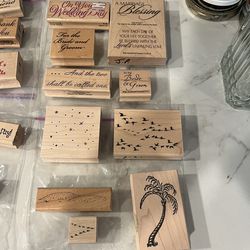 Collection of rubber stamps