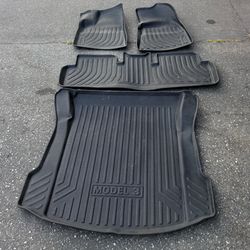 Tesla model 3 all weather floor mats.
