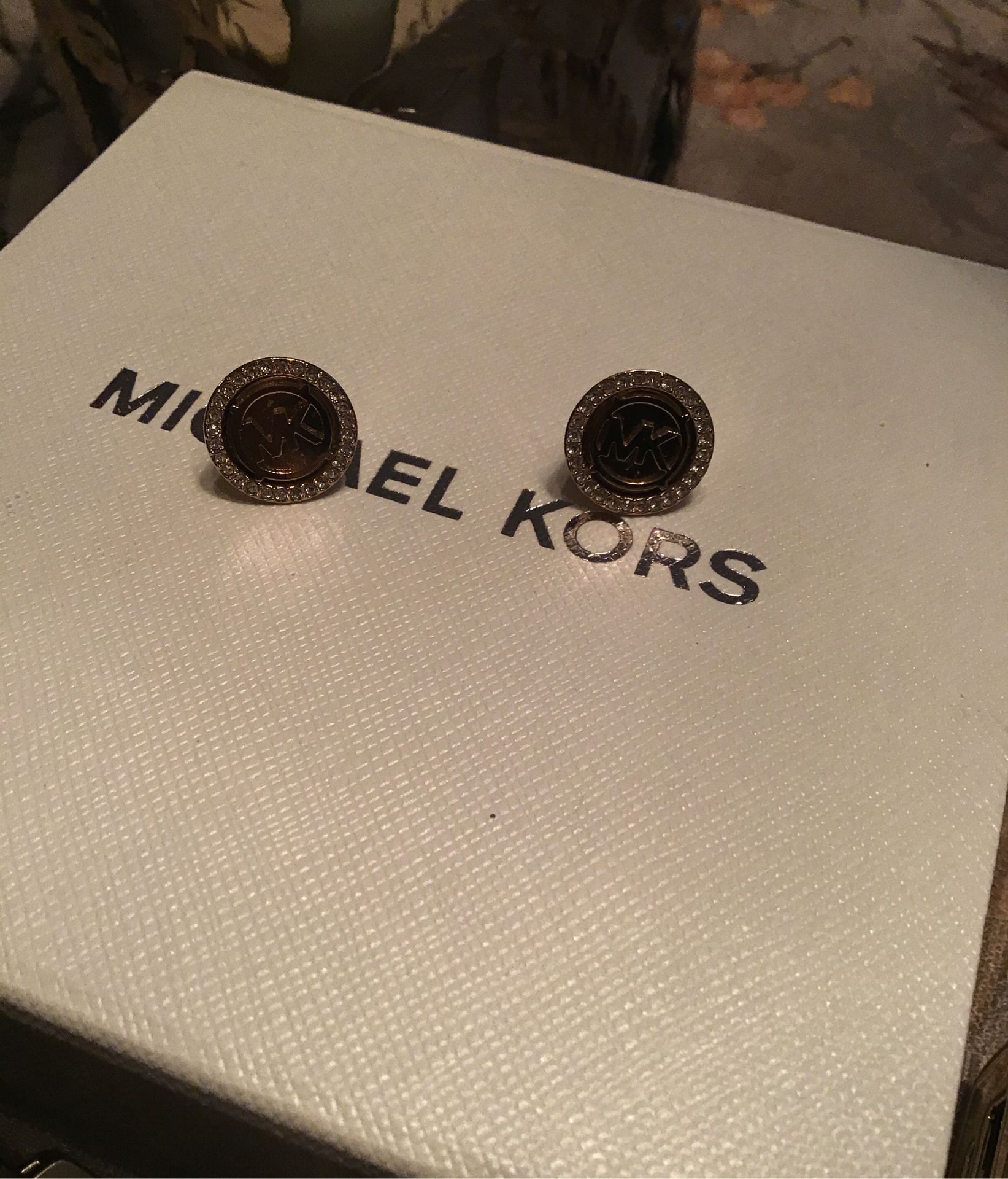 Michael Kors earrings gold tone