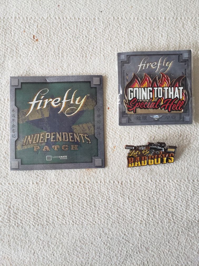 Firefly lapel pins/ patch