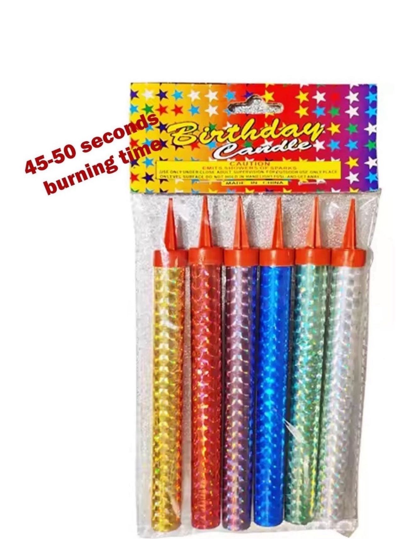6 Pcs Of colored Flame Sparkling Candles for Birthday Party, Wedding, Show Decorations, nightclubs, Bottle Seevice