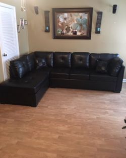 Brand new Bonded leather living room sectional