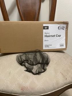 Black hair Net caps