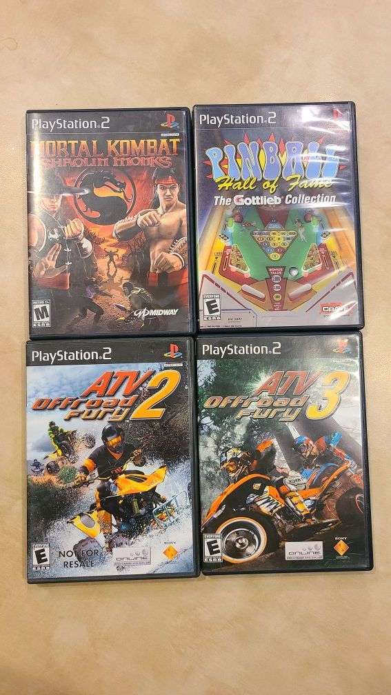 PS2 games - Lot of 4