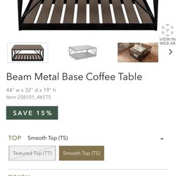 Eathan Allen Coffee Table