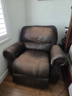 Free leather reclining chair