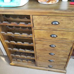 Wooden Wine Rack And Storage 