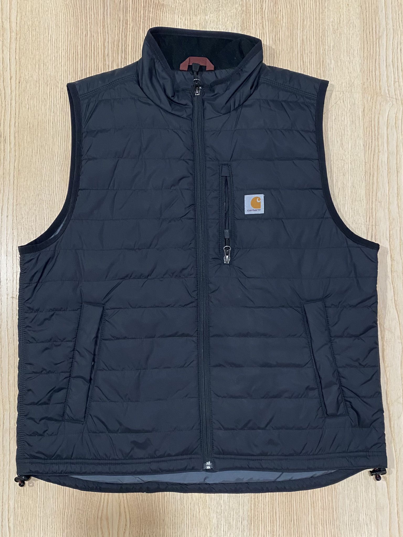 💥 CARHARTT Black Vest Large - Lightweight Insulation - Used Once